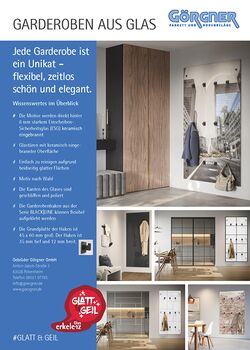 Garderoben aus Glas
